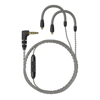 Cable for IE series, 1.20 m, 3.5 mm jack, with microphone, braided